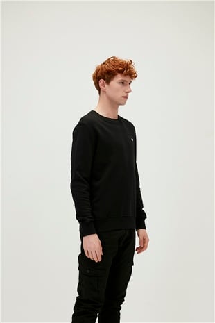 Presage Crewneck Siyah Erkek Sweatshirt