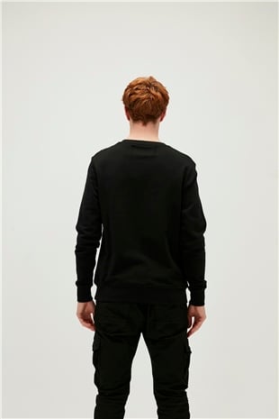 Presage Crewneck Siyah Erkek Sweatshirt
