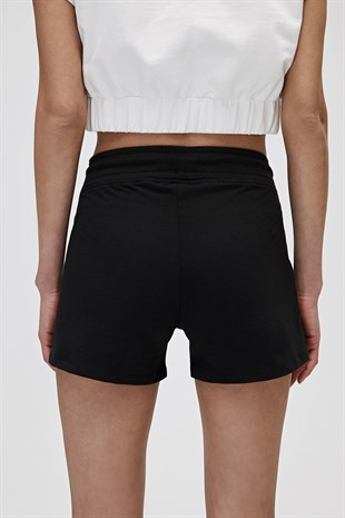 Sierra SweatShorts Siyah Kadın Şort