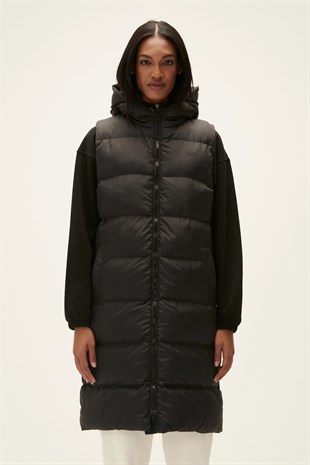Wayfarer Vest Siyah Kadın Puffer Yelek