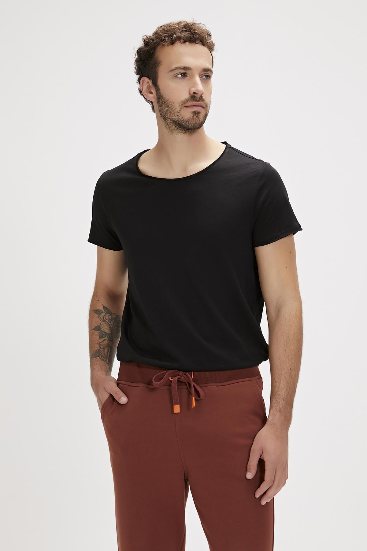 Bad Bear O-Neck T-Shirt Siyah Basic Erkek Tişört