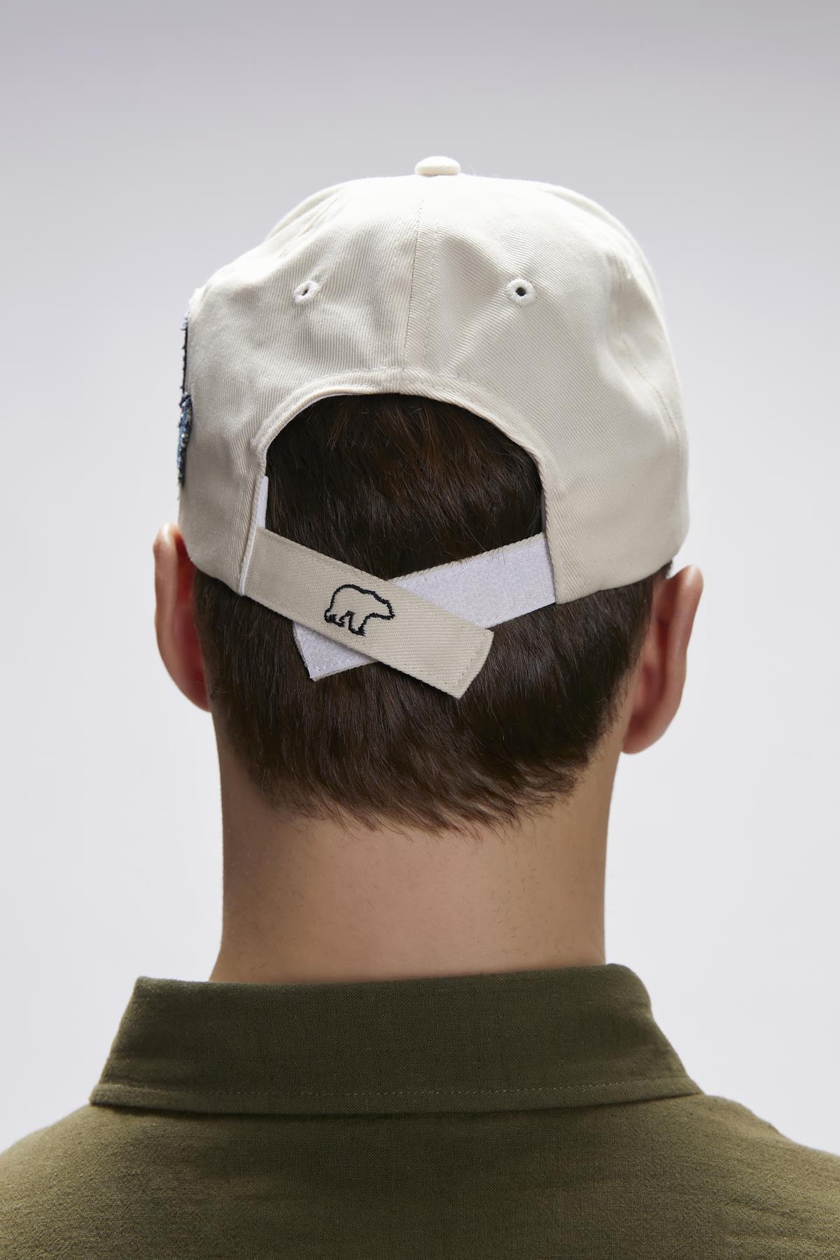 BAD BEAR PATCH CAP BASIC CAP BEIGE  UNISEX CAP BAD BEAR PATCH CAPBAD BEAR PATCH CAP