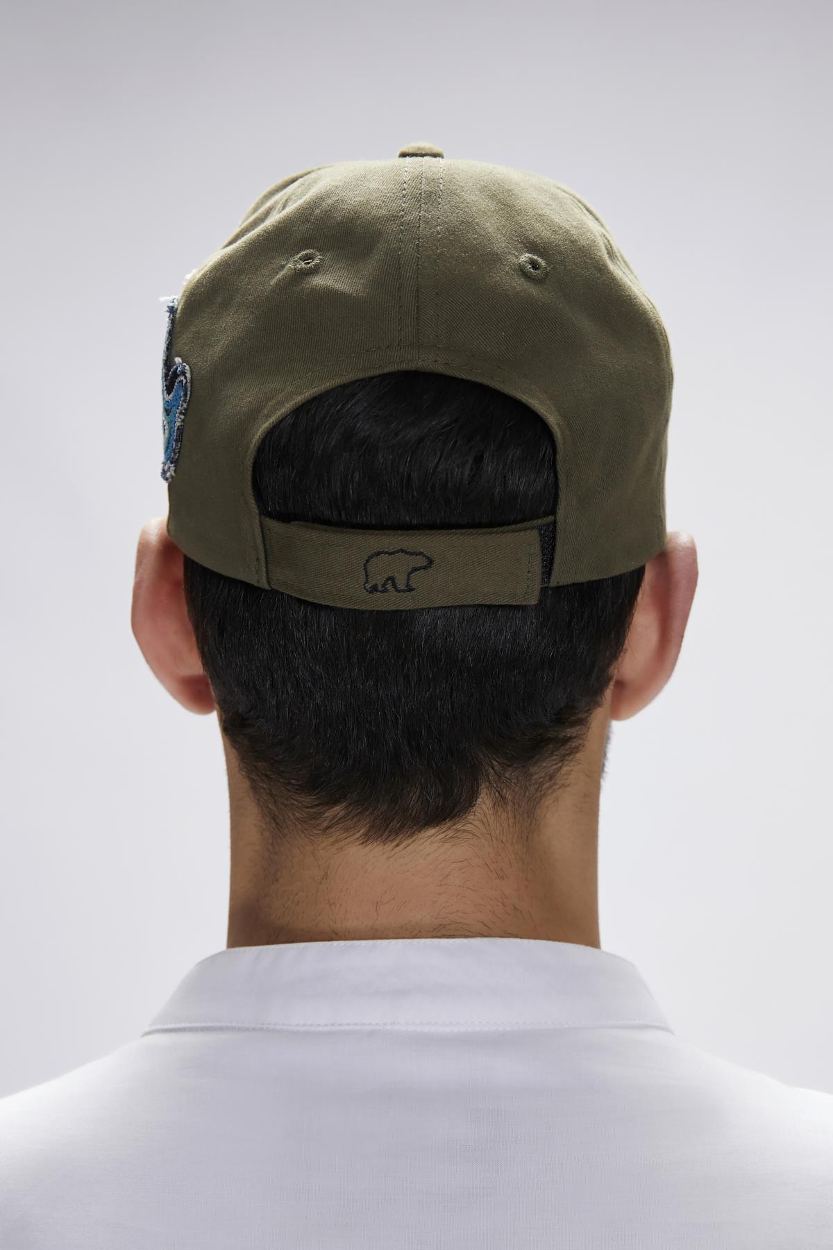 BAD BEAR PATCH CAP BASIC CAP KHAKI  UNISEX CAP BAD BEAR PATCH CAPBAD BEAR PATCH CAP