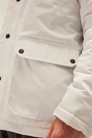 Rock Rabbit Off-White Mens Coat