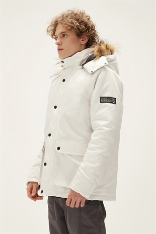 Rock Rabbit Off-White Mens Coat