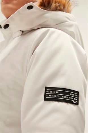Rock Rabbit Off-White Mens Coat
