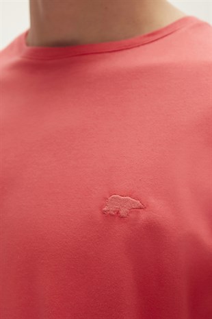 Solid T-Shirt Vermilion Basic Kırmızı Erkek Tişört 