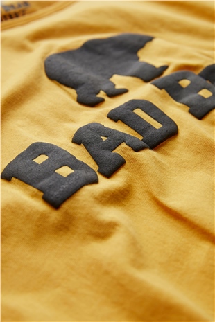 Bear Tee T-Shirt Hardal Logo Baskılı Erkek Tişört 