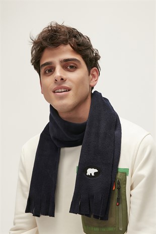 Badman Lacivert Polar Atkı