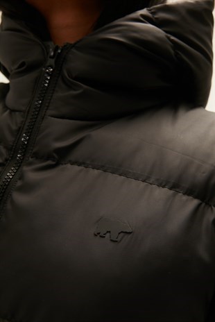 Wayfarer Vest Siyah Kadın Puffer Yelek