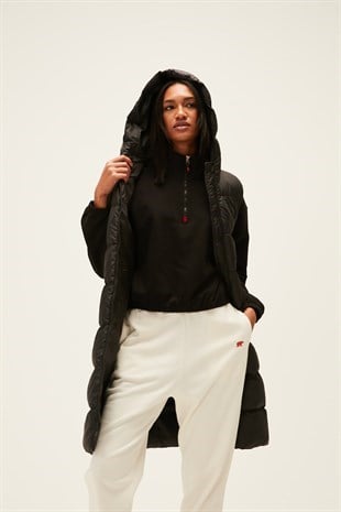 Wayfarer Vest Siyah Kadın Puffer Yelek