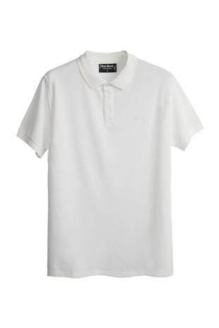 Stark Off-White Beyaz Polo Yaka Erkek T-Shirt
