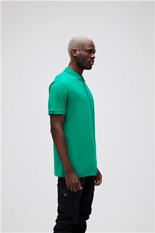 Stark Yeşil Polo Yaka Erkek T-Shirt
