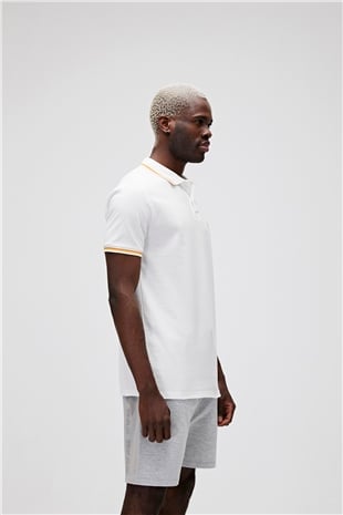 Groove Off-White Beyaz Polo Yaka Erkek T-Shirt