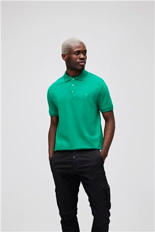 Stark Yeşil Polo Yaka Erkek T-Shirt