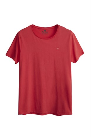 Solid T-Shirt Vermilion Basic Kırmızı Erkek Tişört 