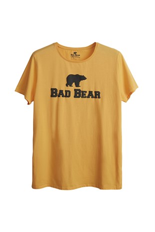 Bear Tee T-Shirt Hardal Logo Baskılı Erkek Tişört 