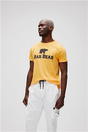 Bear Tee T-Shirt Hardal Logo Baskılı Erkek Tişört 