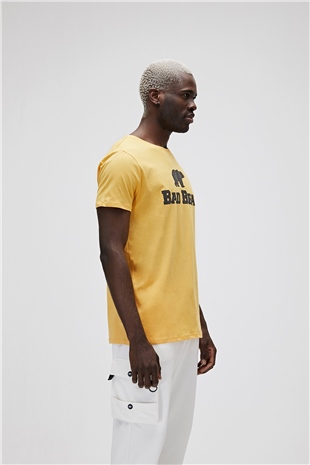 Bear Tee T-Shirt Hardal Logo Baskılı Erkek Tişört 