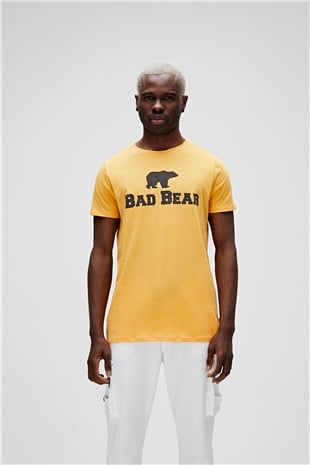 Bear Tee T-Shirt Hardal Logo Baskılı Erkek Tişört 