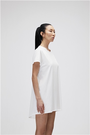 Candice Dress Off-White Beyaz Kadın Elbise T-Shirt