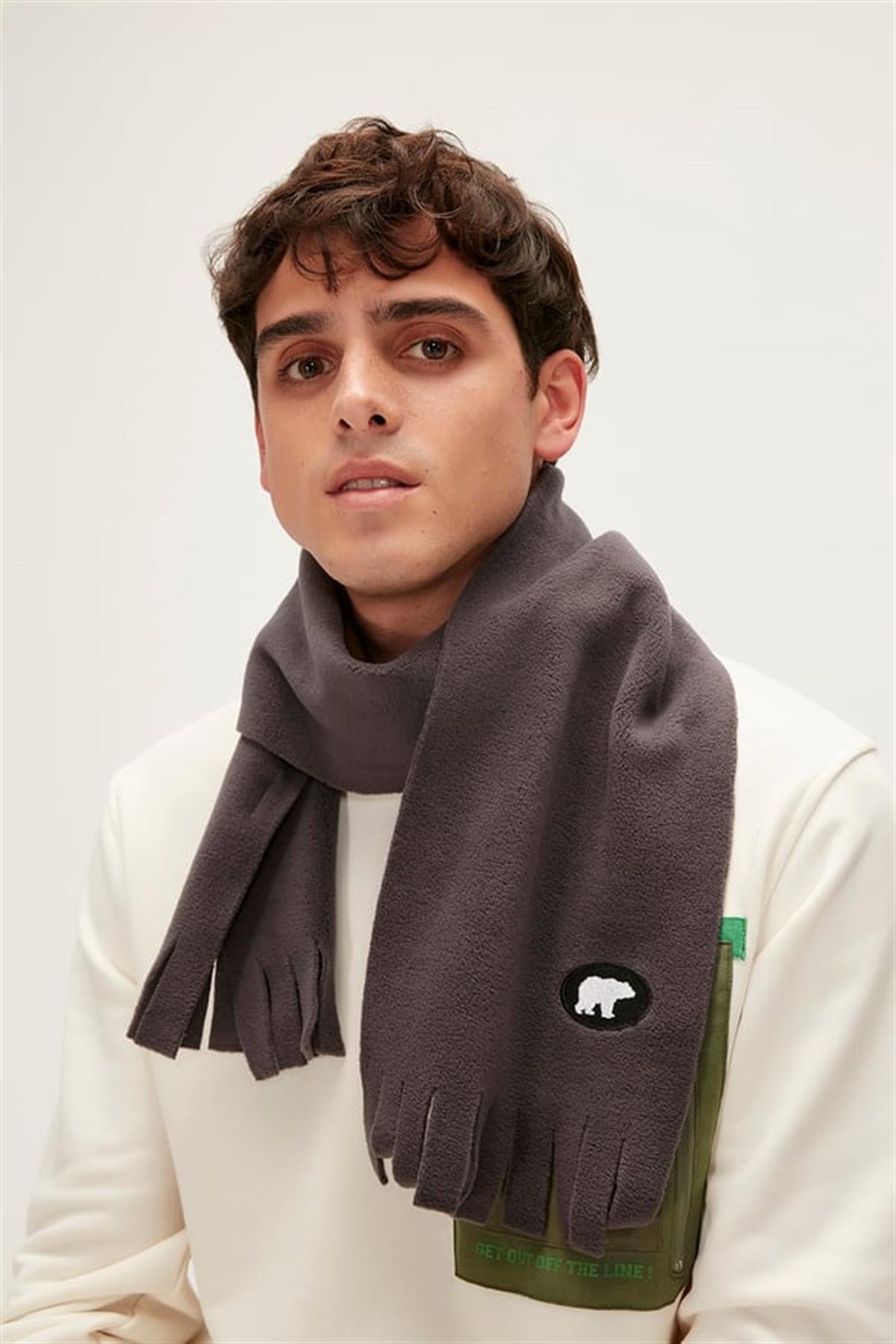 Badman Antrasit Polar Atkı