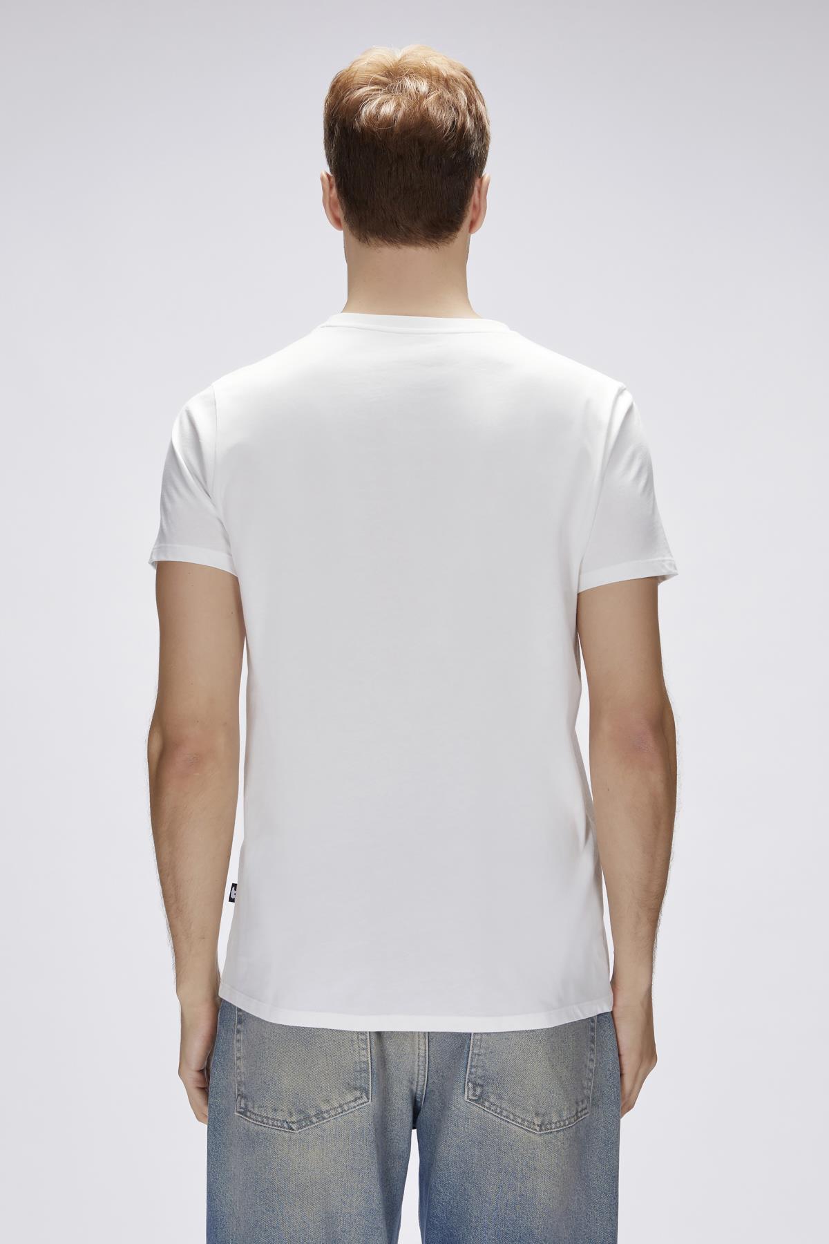 Bain Off-White Mens Printed T-Shirt