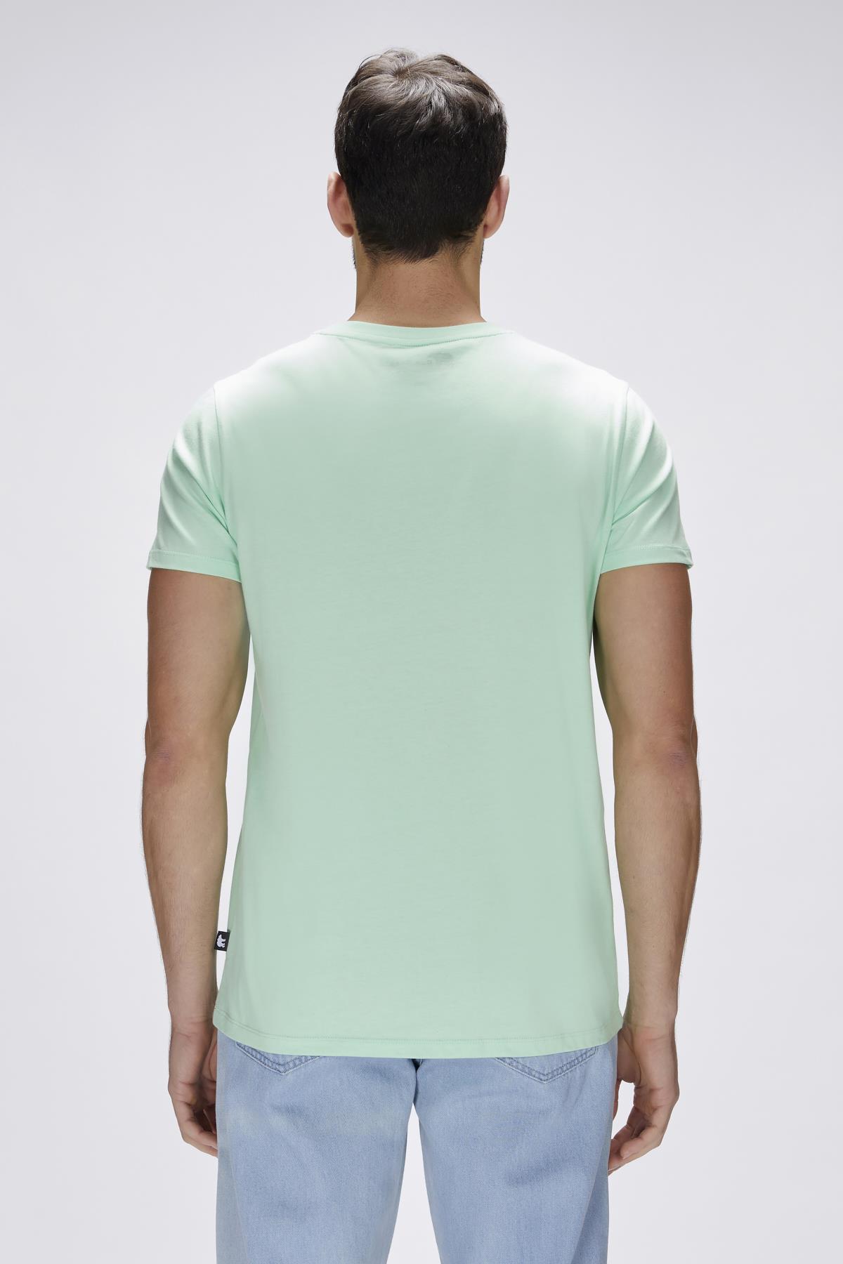Bain Green Fig Mens Printed T-Shirt