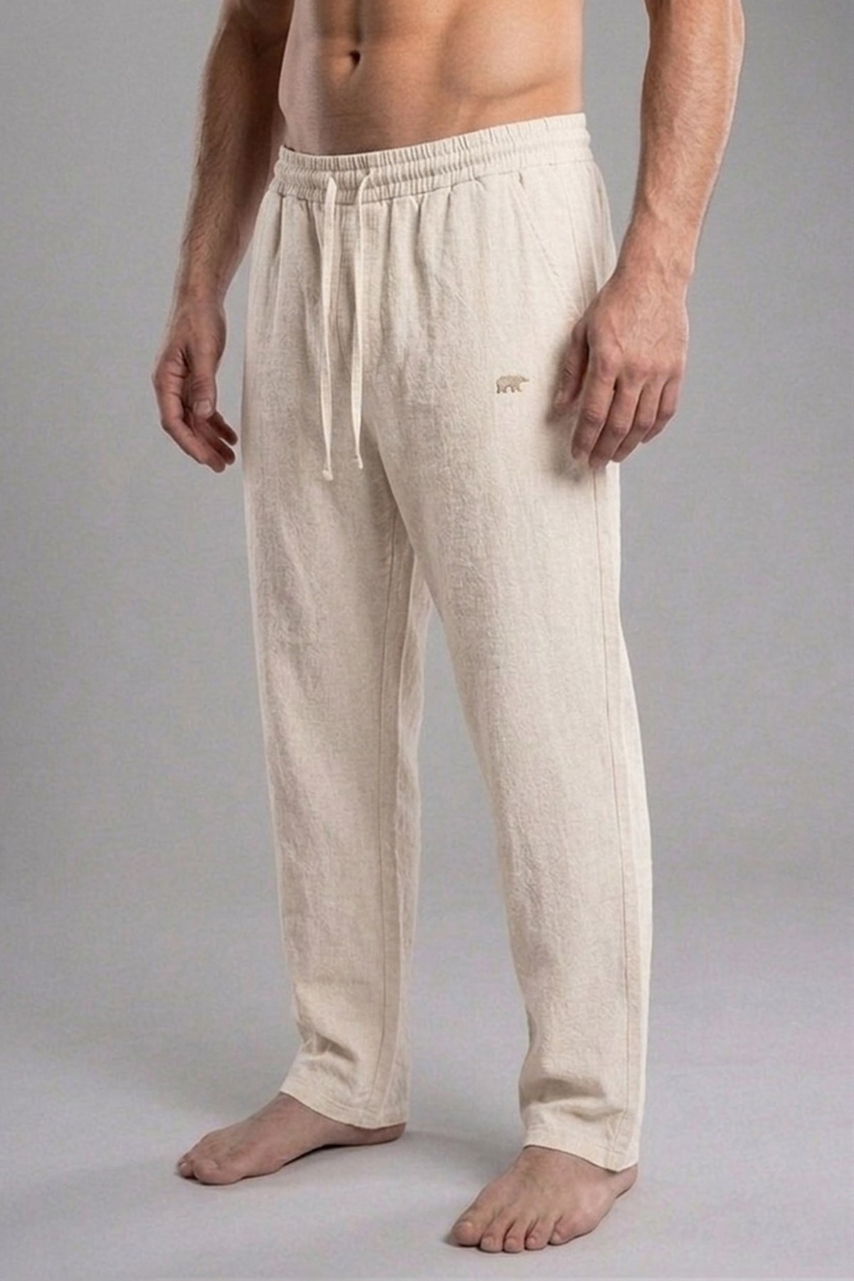 Serıal Pant Beyaz Erkek Jogger Pantolon