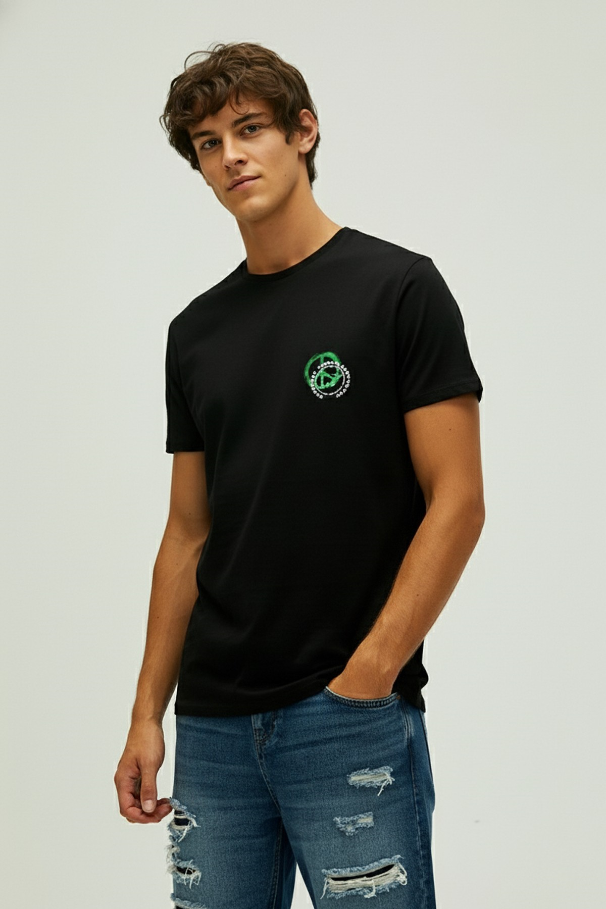 EVERYDAY URBAN T-SHIRT PRINTED T-SHIRT SİYAH  MAN T-SHIRT EVERYDAY URBAN T-SHIRTEVERYDAY URBAN T-SHIRT