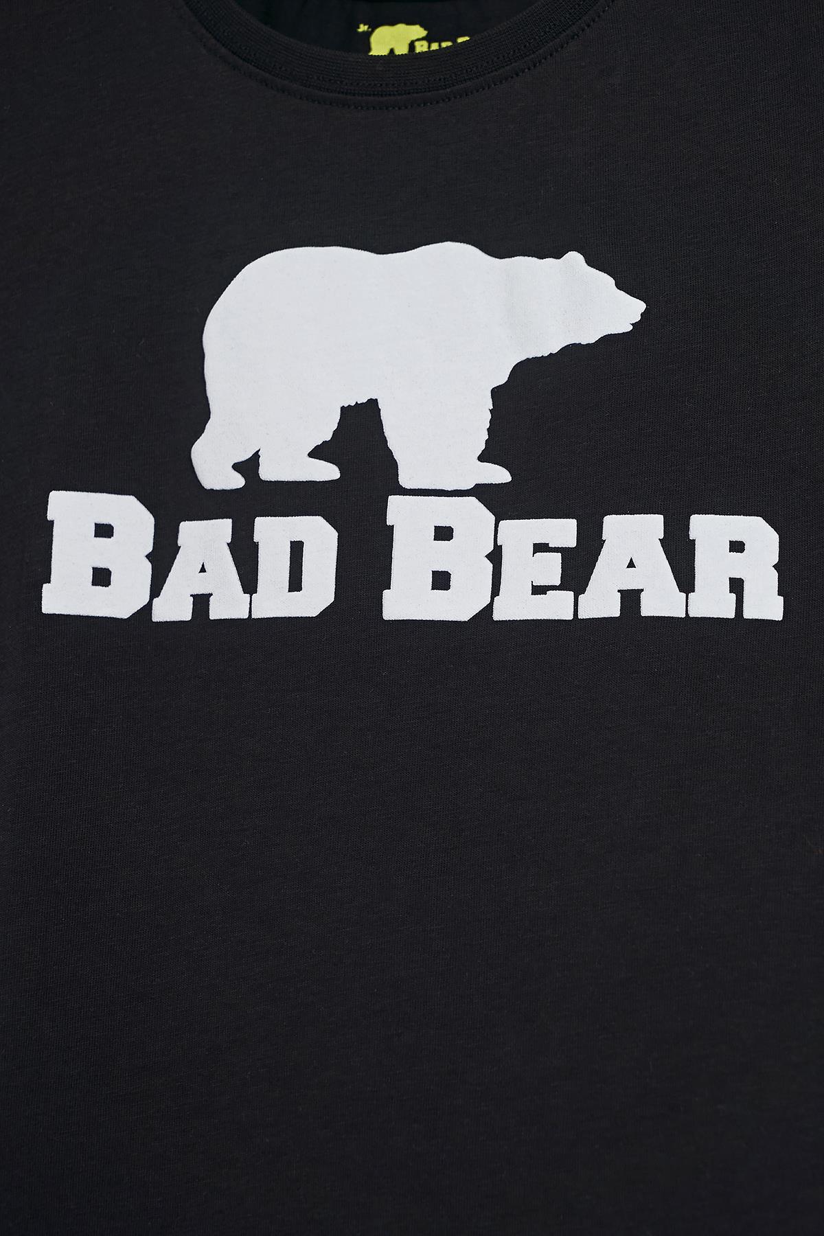 Bear Tee Kids Siyah T-Shirt Çocuk Tişört