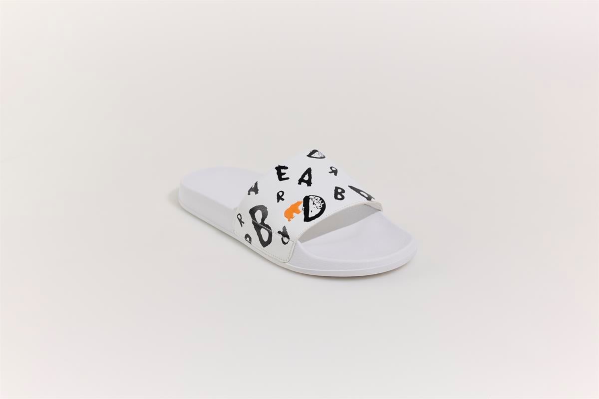 Bling Beyaz Erkek Terlik