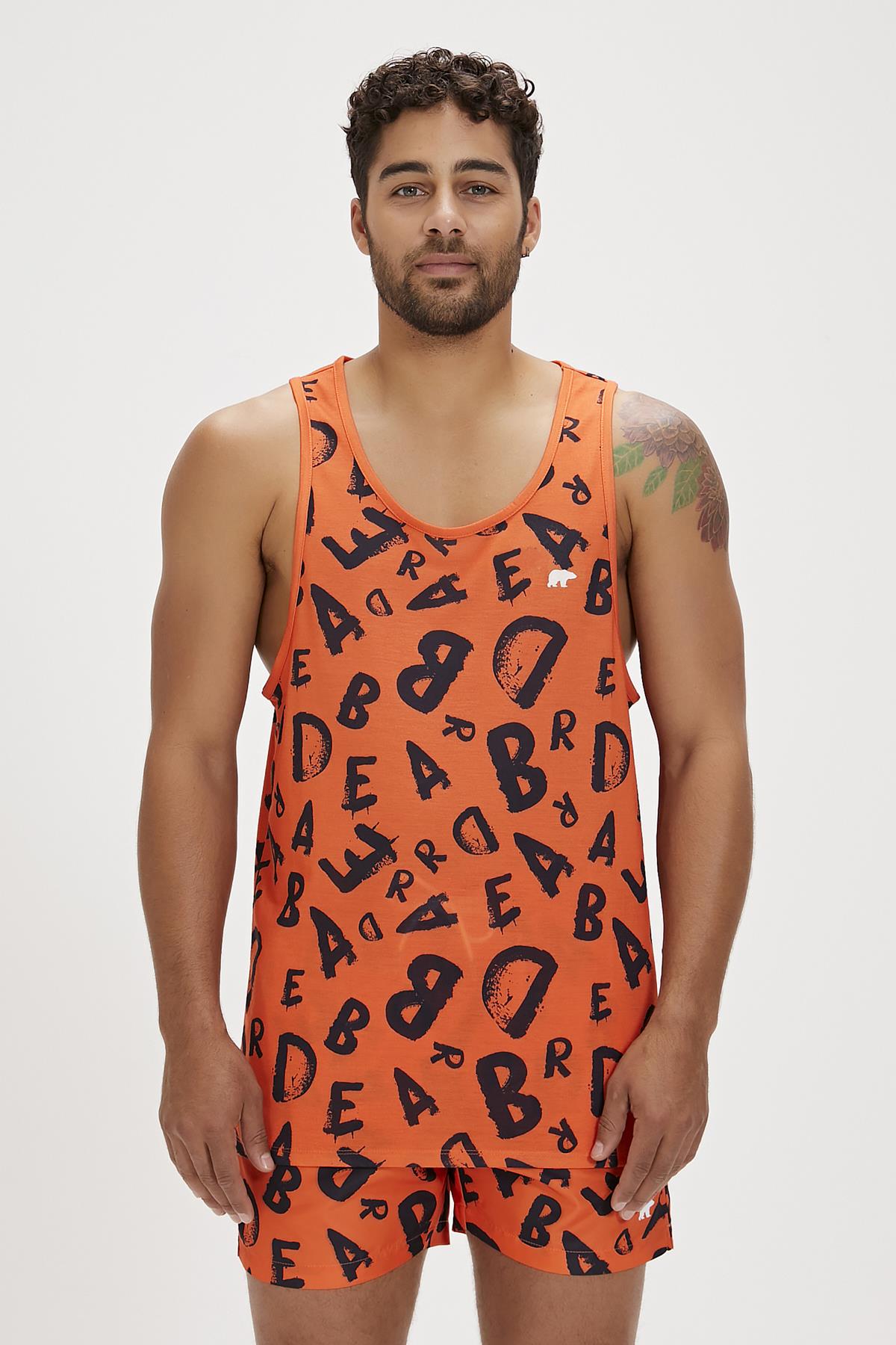 Bling Turuncu Erkek Atlet