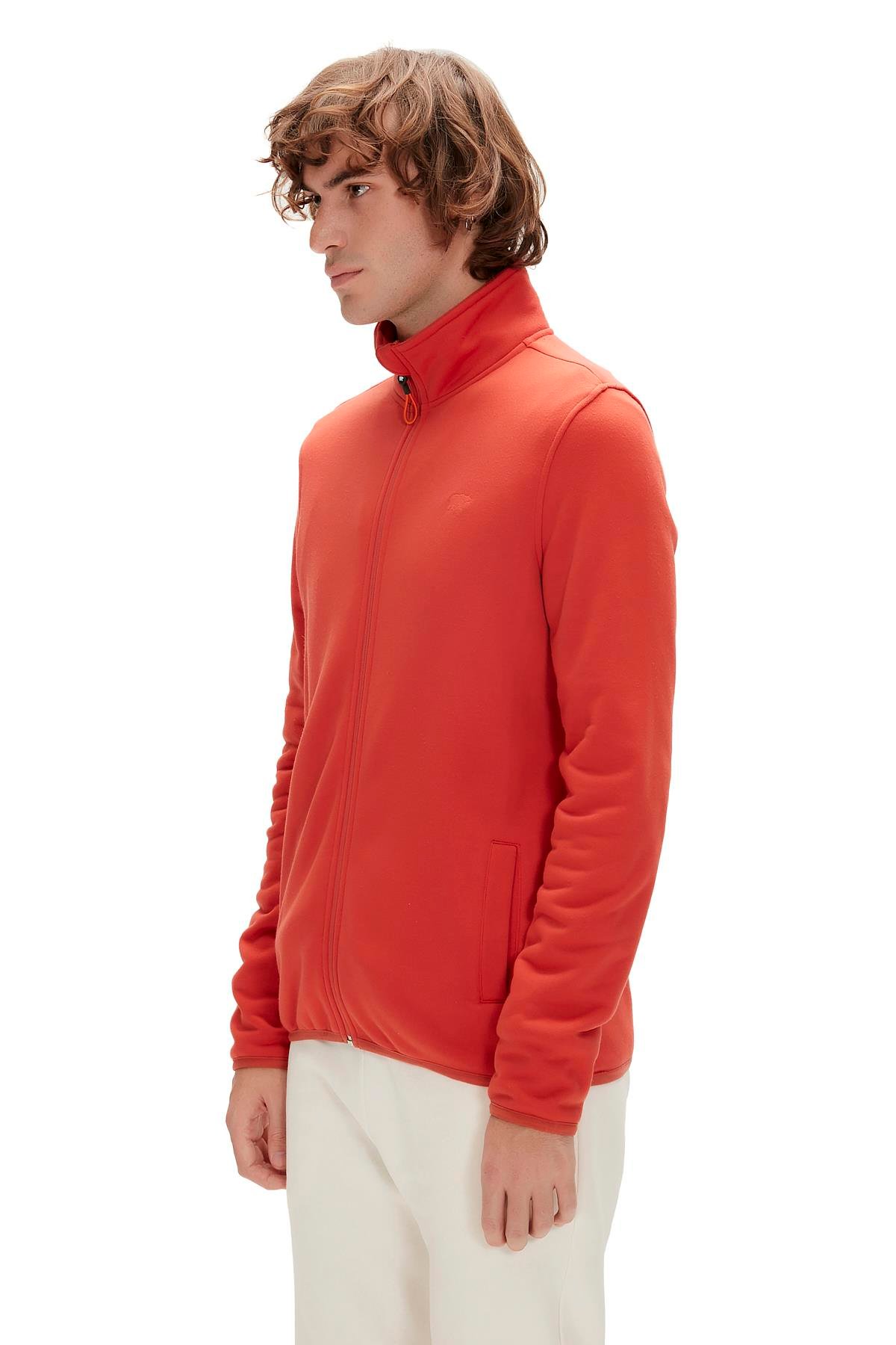 Bowie Full-Zip Ginger Tarçın  Fermuarlı Erkek Polar Sweatshirt