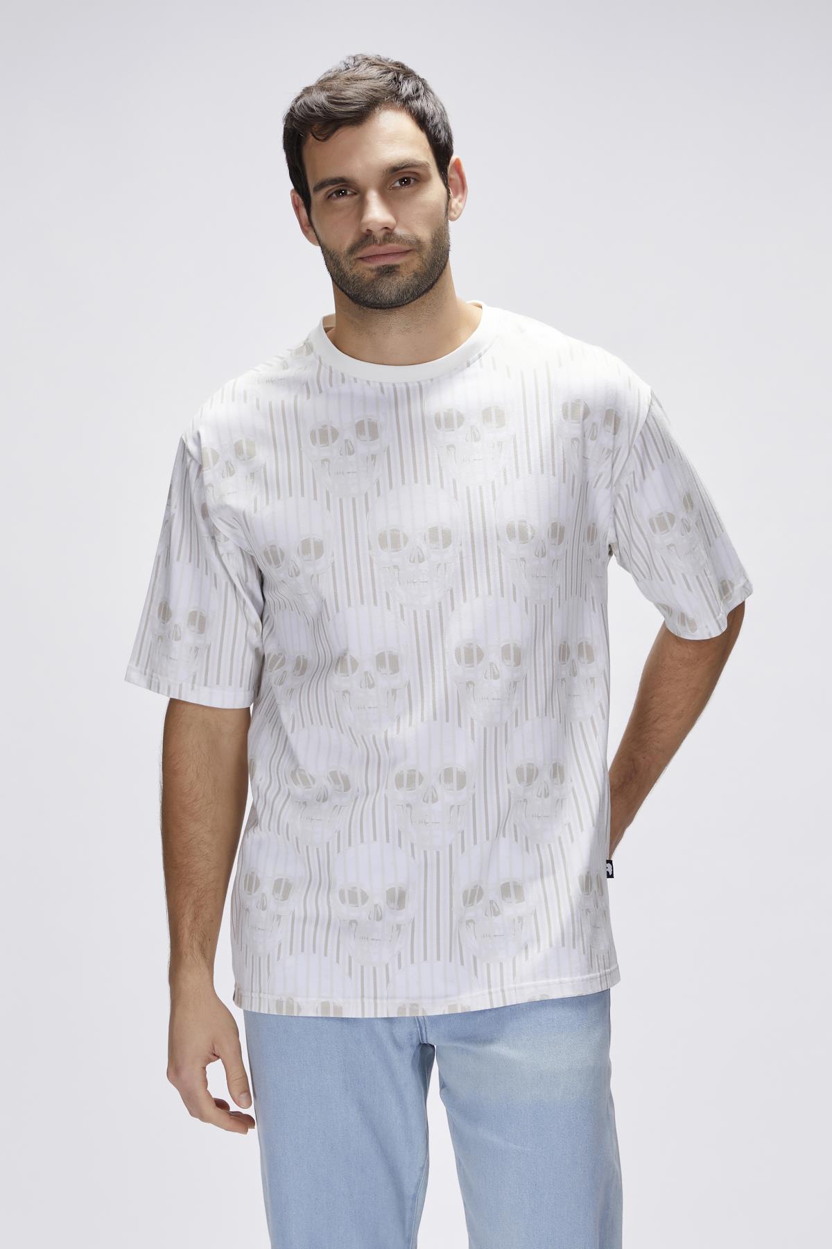 Breet Off-White Mens Oversize T-Shirt