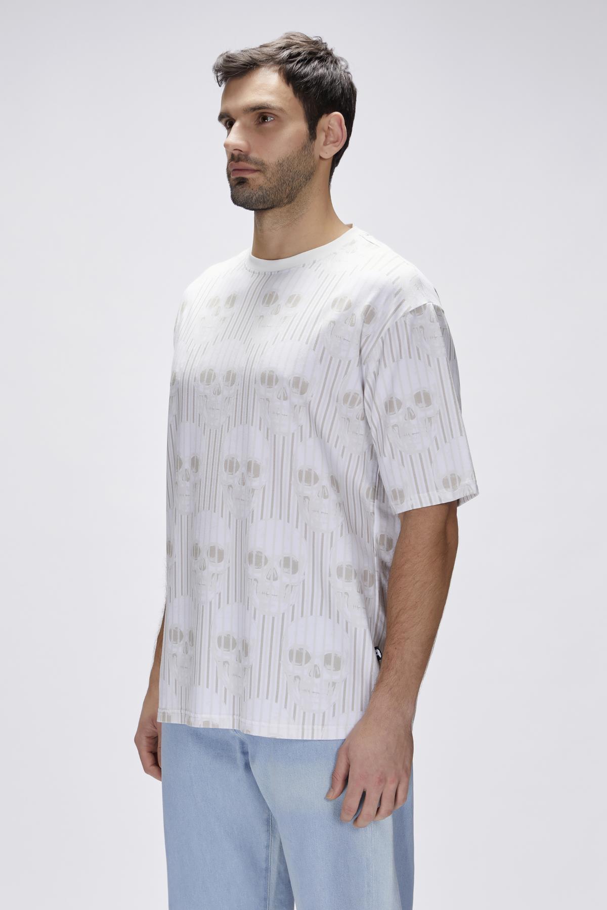 Breet Off-White Mens Oversize T-Shirt