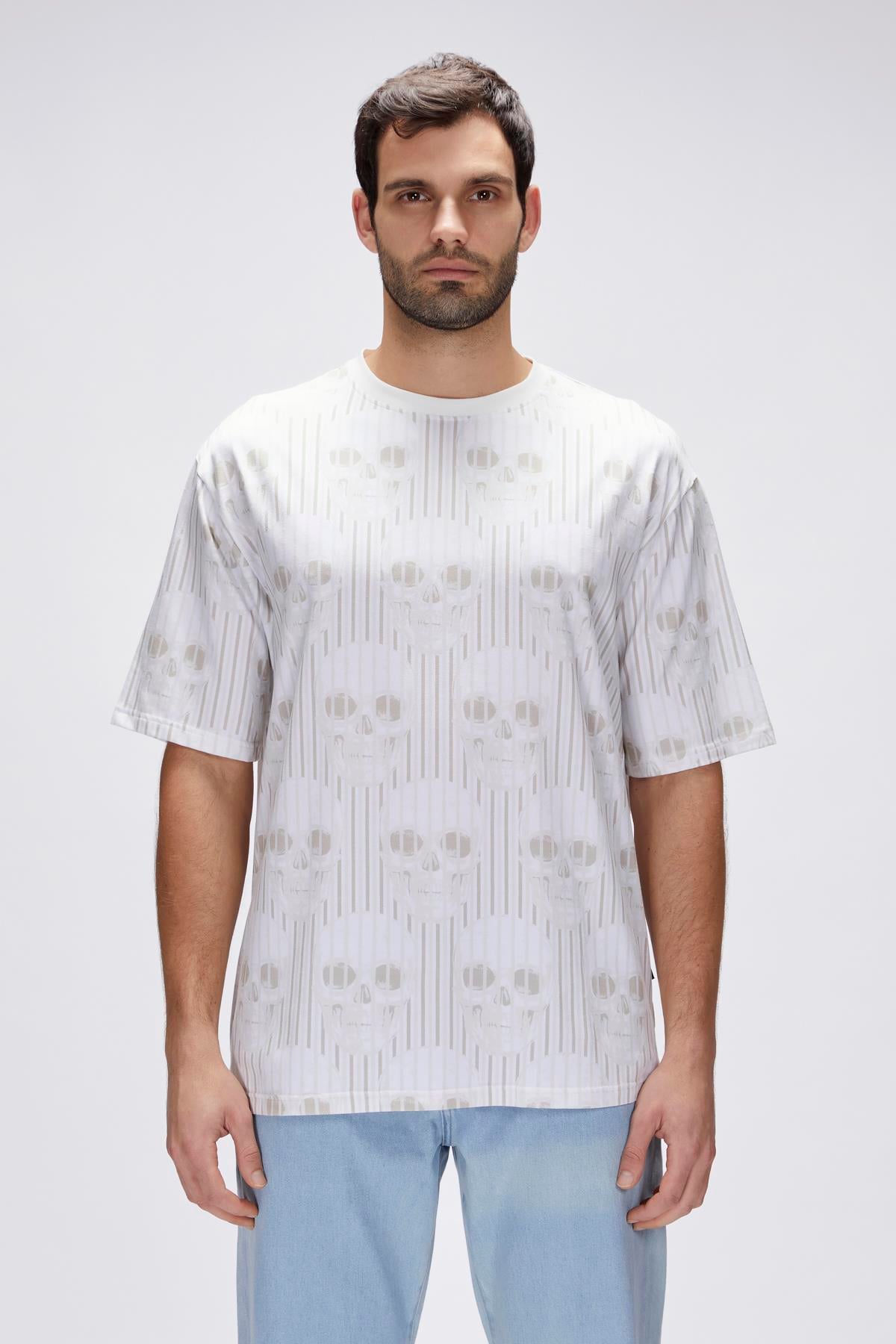 Breet Off-White Mens Oversize T-Shirt