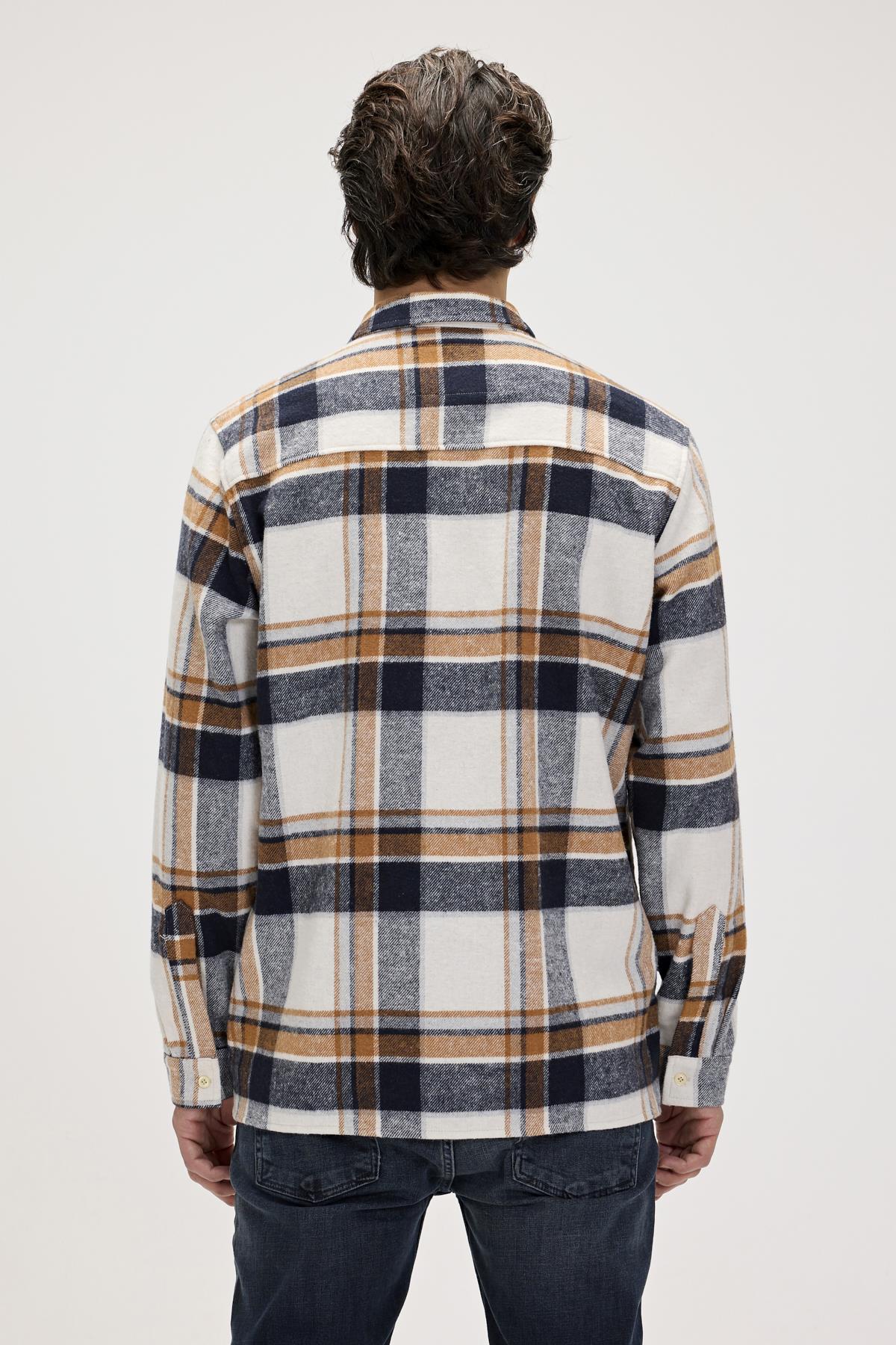 Bernard Beyaz Erkek Oduncu Gömlek