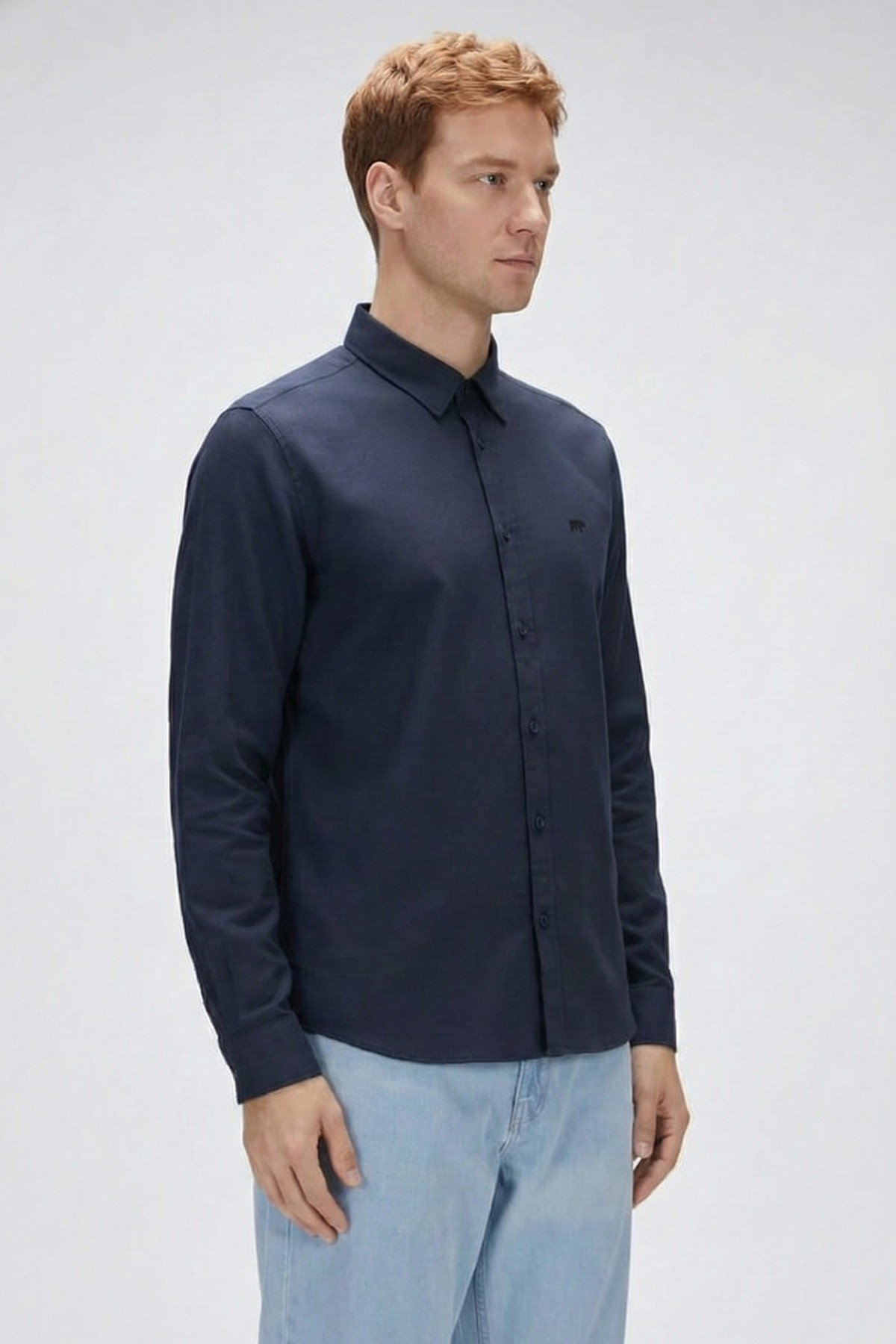 VICTOR BASIC SHIRT BASIC SHIRT LACİVERT DÜĞMELİ MAN SHIRT VICTOR BASIC SHIRTVICTOR BASIC SHIRT