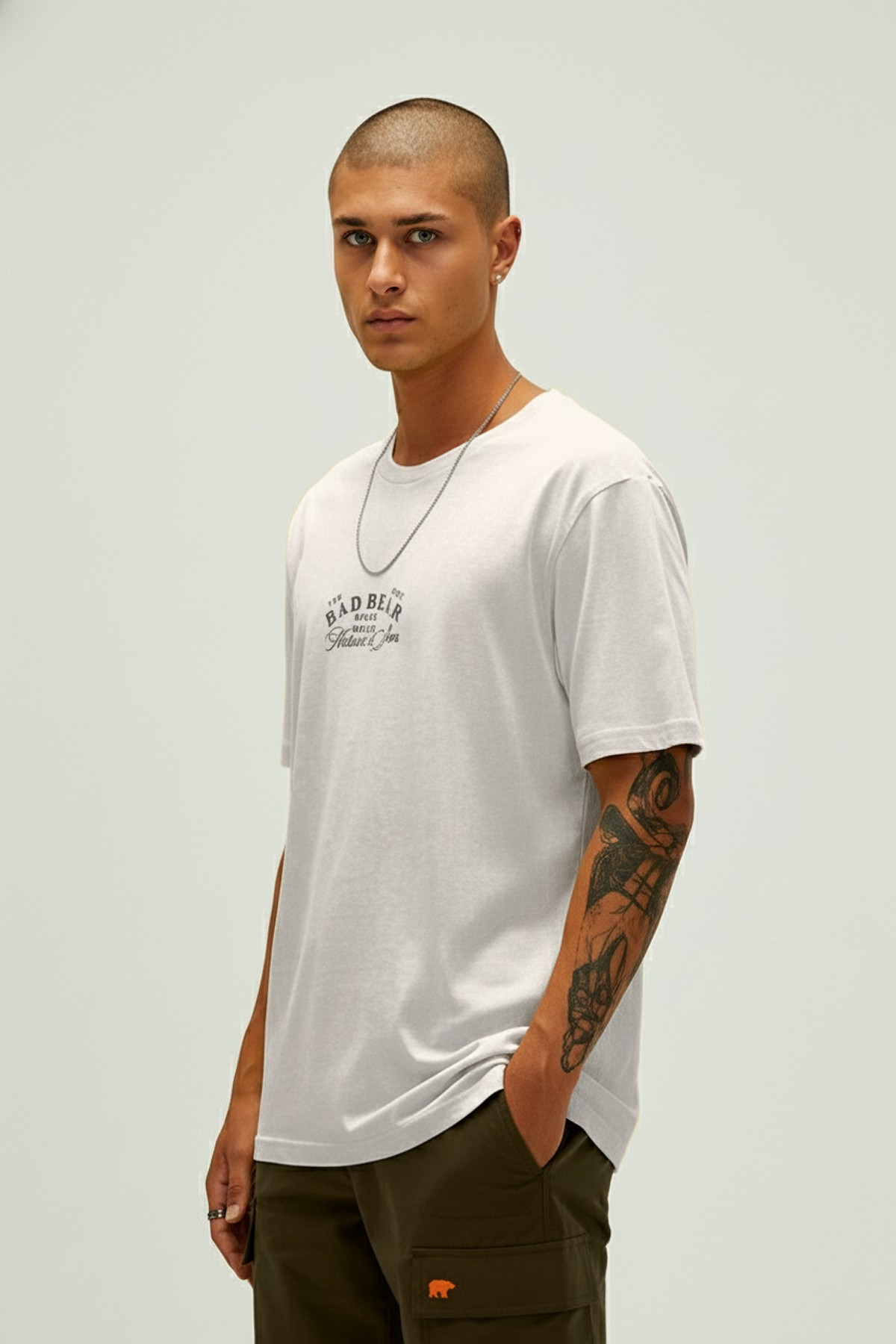 UNBEARABLE  T-SHIRT PRINTED T-SHIRT BEYAZ  MAN T-SHIRT UNBEARABLE  T-SHIRTUNBEARABLE  T-SHIRT