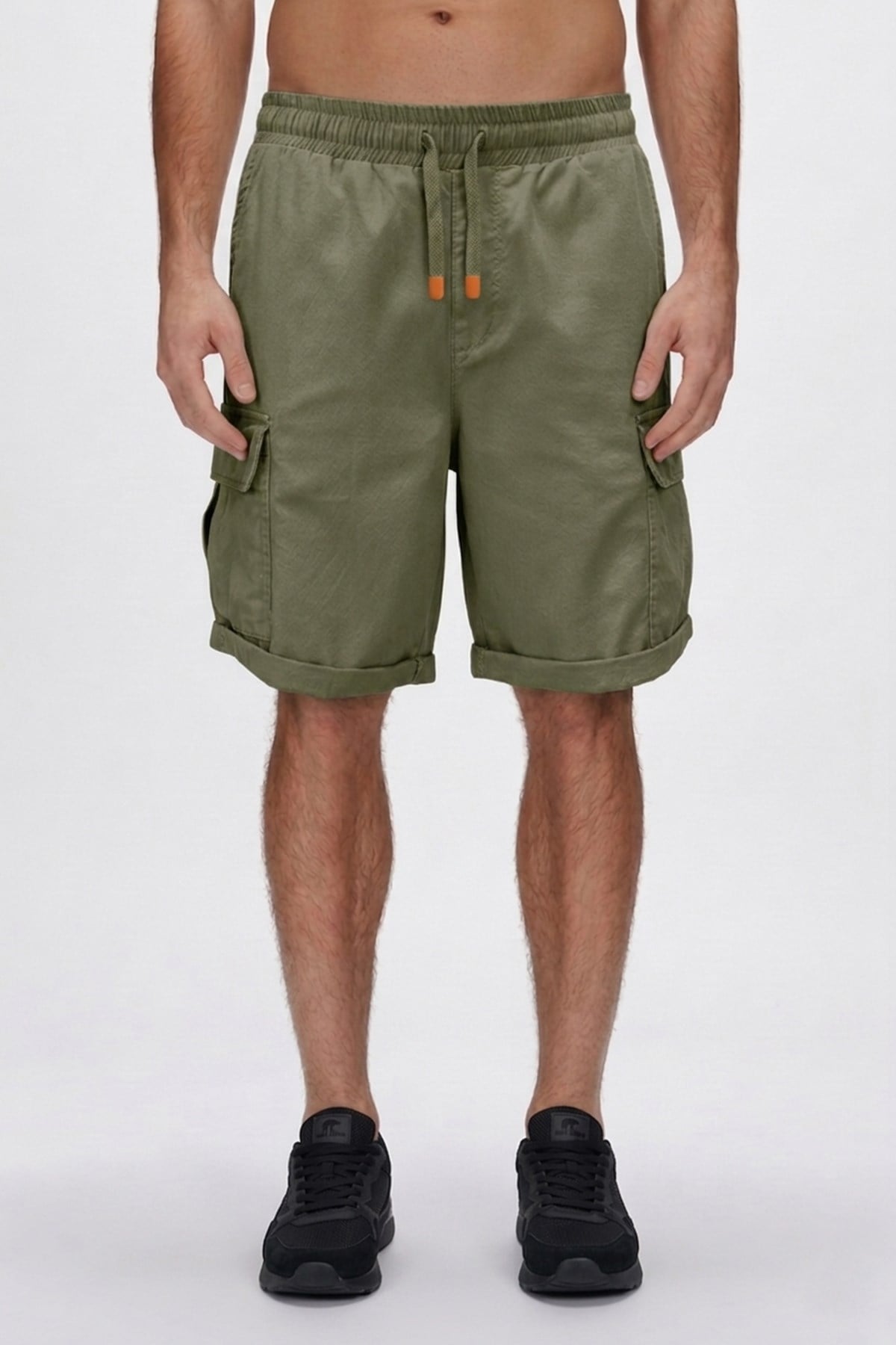 Lesse Soluk Yeşil Erkek Kargo Şort