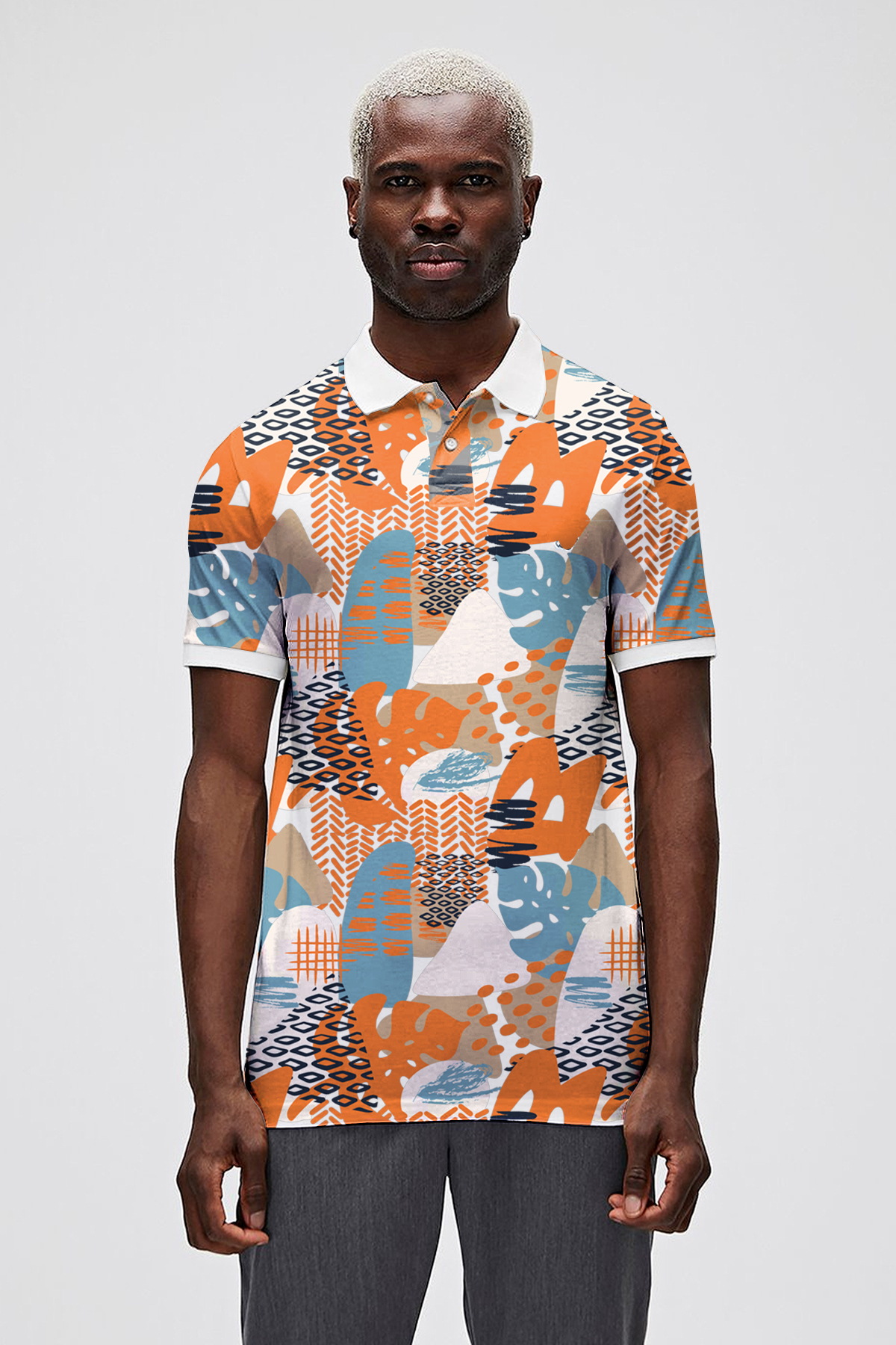BOTA POLO NECK T-SHIRT PRINTED POLO BEYAZ  MAN T-SHIRT BOTA POLO NECK T-SHIRTBOTA POLO NECK T-SHIRT