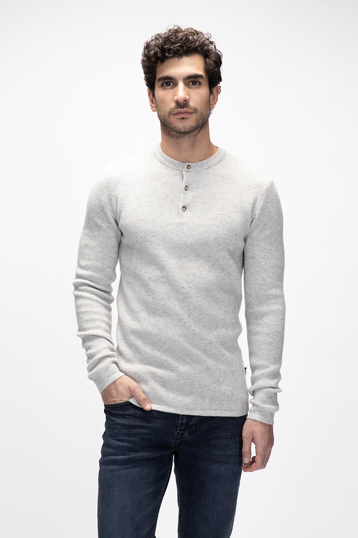 MORENO JUMPER CREWNECK JUMPER GRİ MELANJ BELİRTİLMEMİŞ MAN KNITWEAR MORENO JUMPERMORENO JUMPER