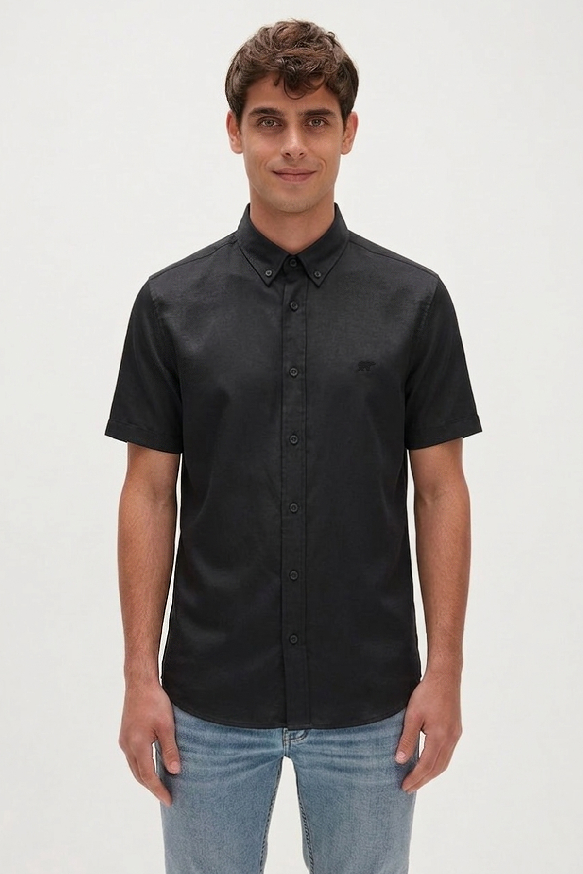 DRAFTY SHIRT BASIC SHIRT SİYAH DÜĞMELİ MAN SHIRT DRAFTY SHIRTDRAFTY SHIRT