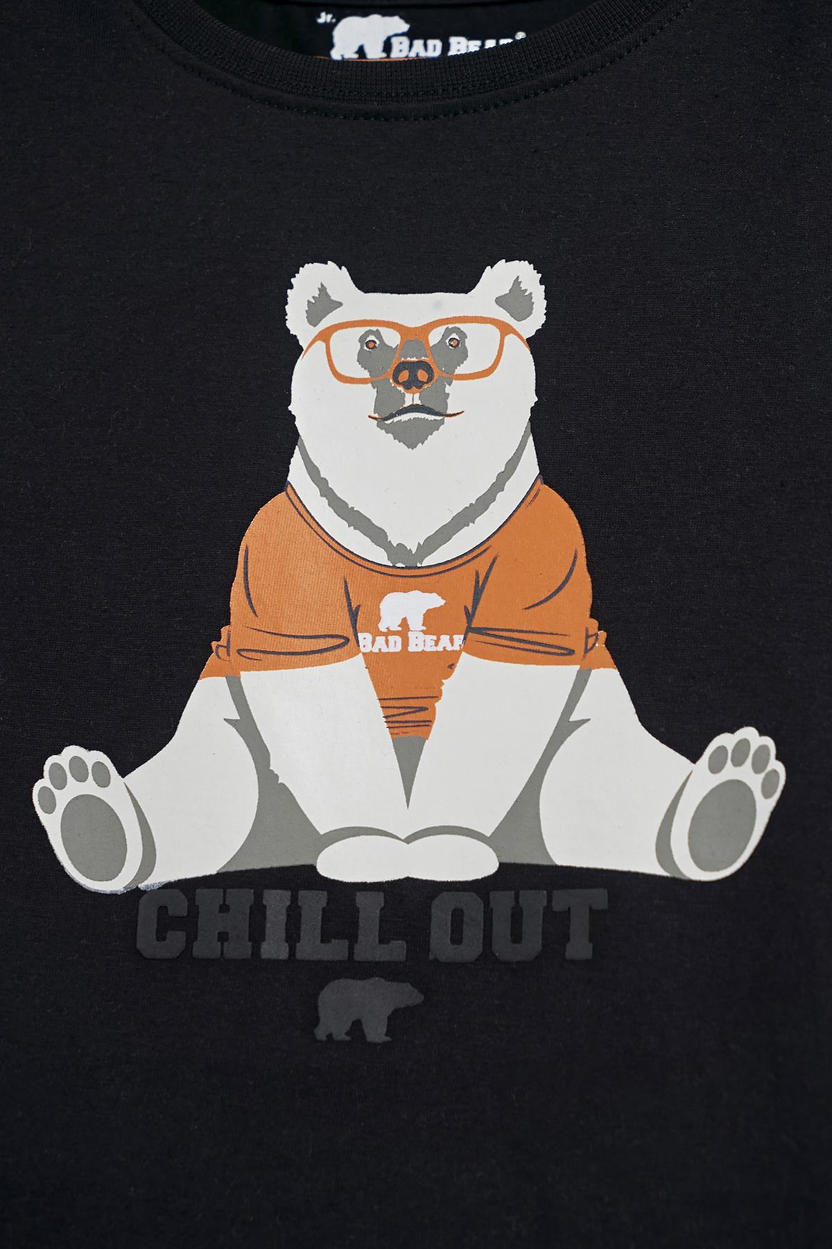 Caleb Siyah Baskılı Çocuk Tişört