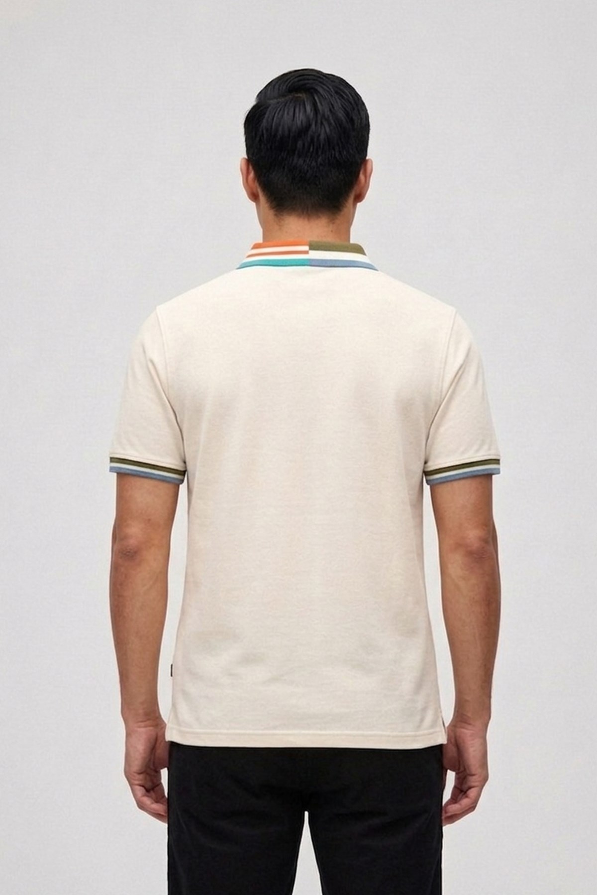 Invısıble Beyaz Polo Yaka Erkek Tişört