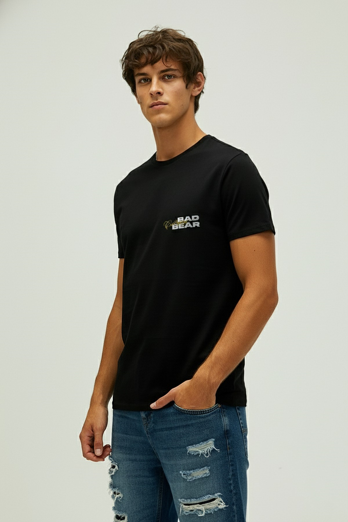 COLLECTIVE T-SHIRT PRINTED T-SHIRT SİYAH  MAN T-SHIRT COLLECTIVE T-SHIRTCOLLECTIVE T-SHIRT