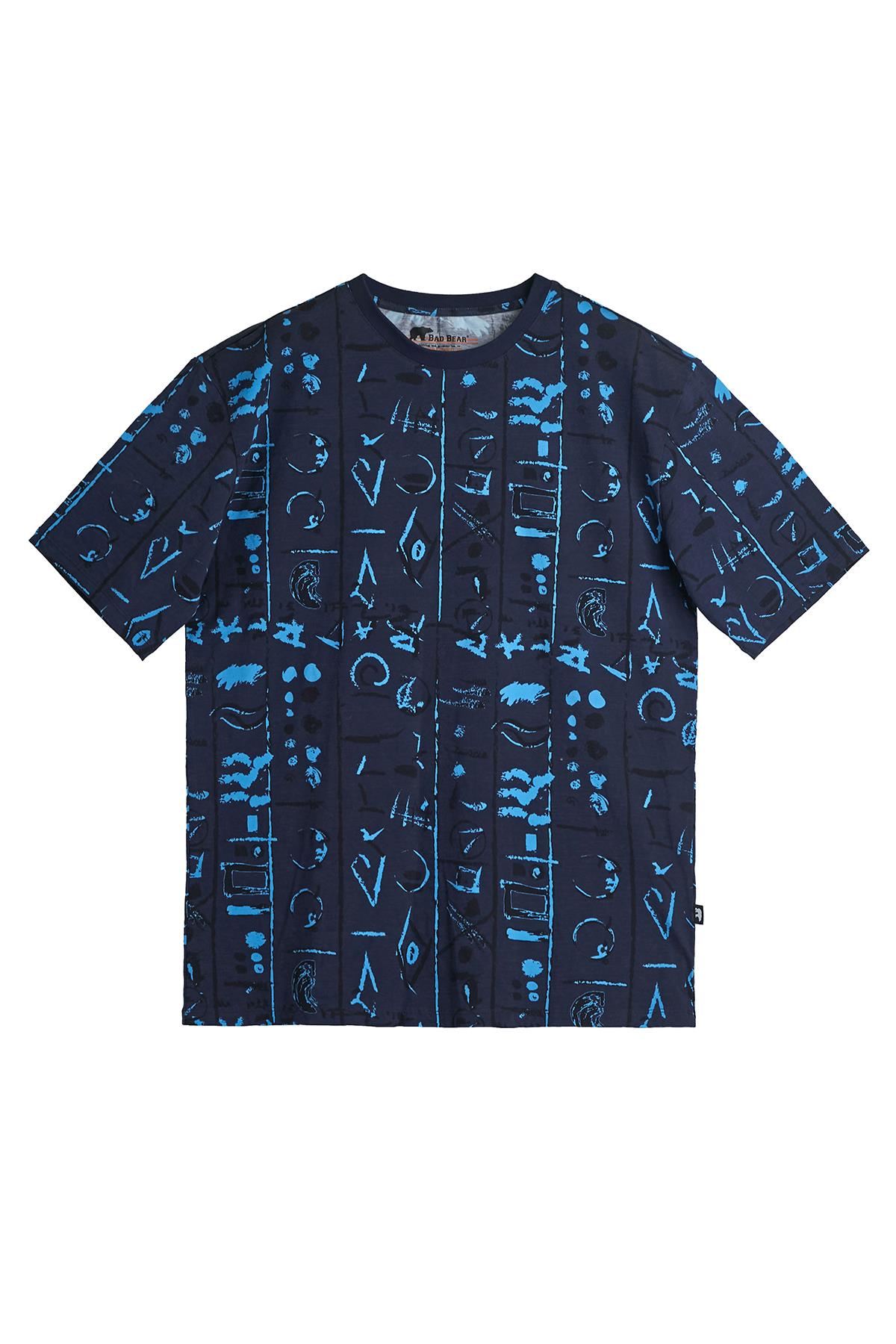 Rudy Lacivert Erkek Oversize Tişört