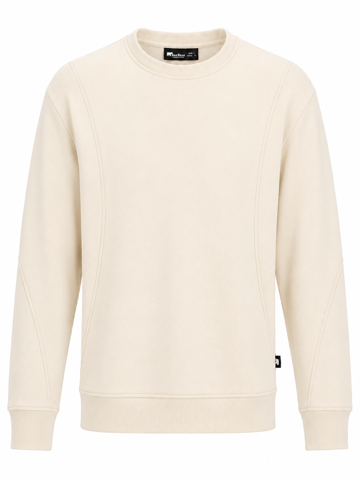 Shield Krem Rengi Basic Erkek Sweatshirt