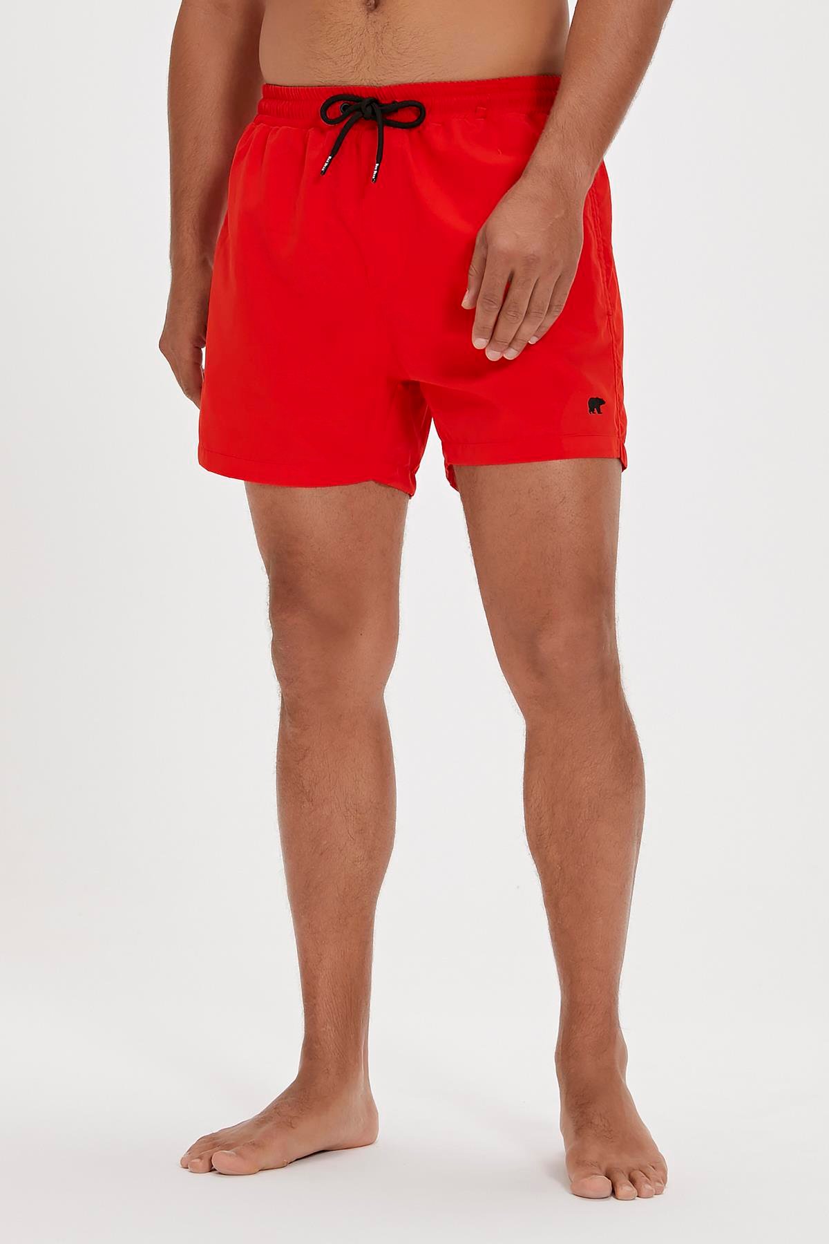 Chameleon Suda Renk Değiştiren Kırmızı Erkek Deniz Şortu